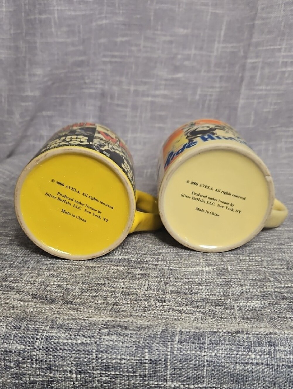 John Wayne Vintage 1980s "Radio Days" Movie Poster Ceramic Mug Set - Picture 7 of 7